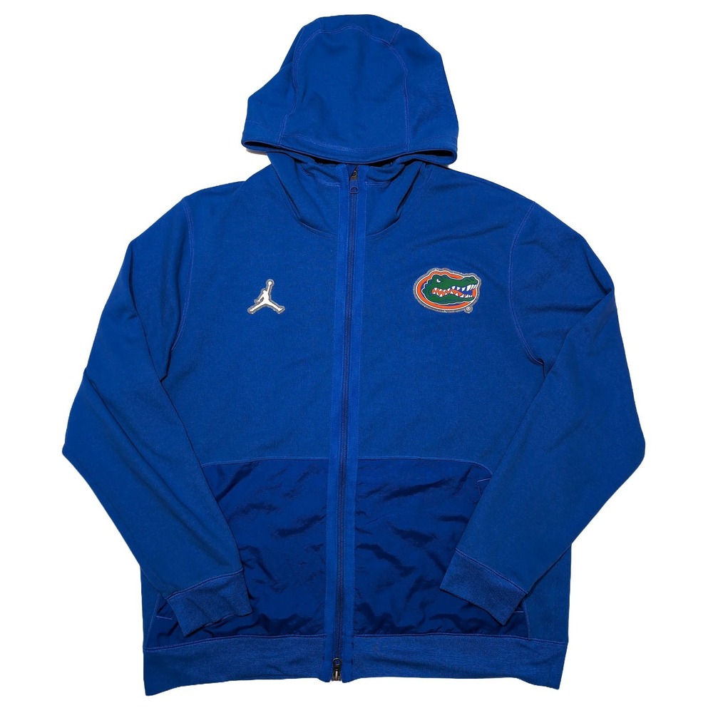 JORDAN Nike Florida Gators Hoodie Mens L Blue Excellent Team Issue Full Zip